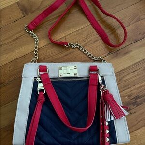Steve Madden Red, Blue, Beige purse